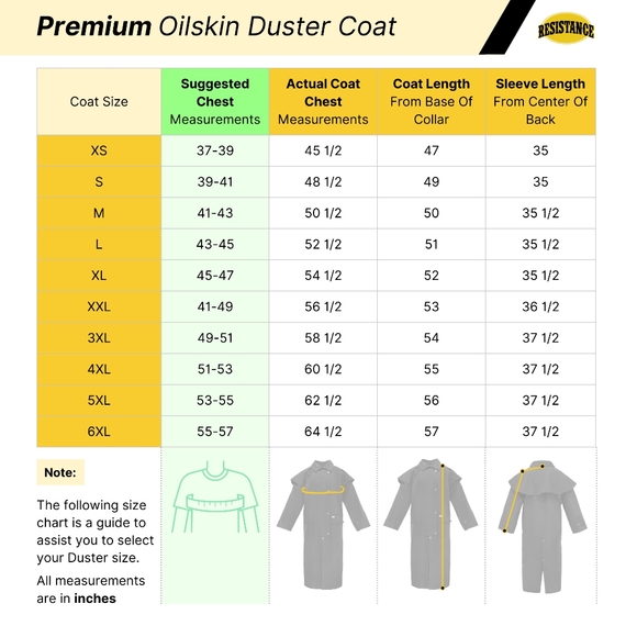 Premium OilSkin Duster Coat - Picture 6 of 7